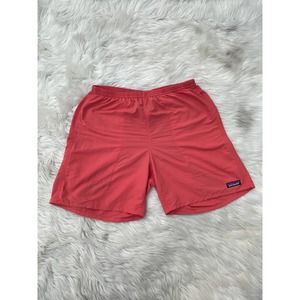 Patagonia Baggies Longs Nylon Board Shorts Sz L Lined Swim Spiced Coral Orange